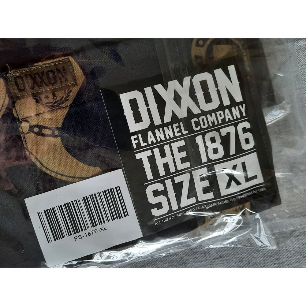 Dixxon The 1876 XL Mens Western Twin Cowboy Party Shirt All over Print - Picture 4 of 5